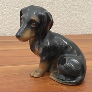 Vintage ERPHILA Germany Dachshund Porcelain 4” Collectible Dog Figurine